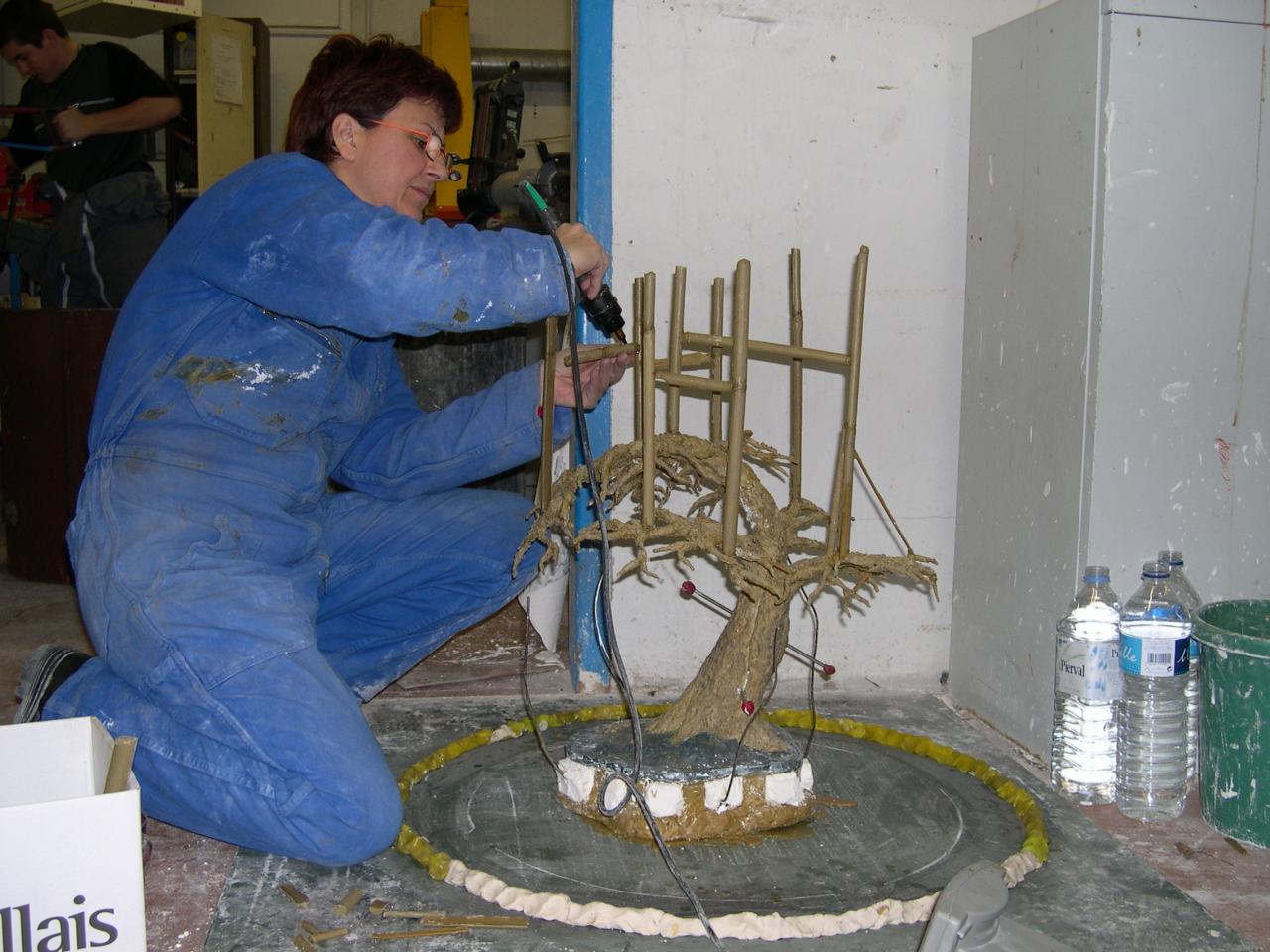 mettre les tires cire et jets de coulée